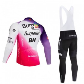 Completo Maglia ML + Pantaloncino con bretelle ML 2026 Burgos Burpellet BH Rosso