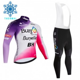 Completo Maglia ML + Pantaloncino con bretelle ML 2026 Burgos Burpellet BH Winter Invernale Rosso