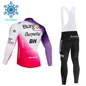 Completo Maglia ML + Pantaloncino con bretelle ML 2026 Burgos Burpellet BH Winter Invernale Rosso