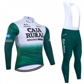 Completo Maglia ML + Pantaloncino con bretelle ML 2026 Caja Rural Seguros RGA Verde