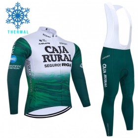 Completo Maglia ML + Pantaloncino con bretelle ML 2026 Caja Rural Seguros RGA Winter Invernale Verde