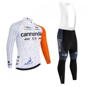 Completo Maglia ML + Pantaloncino con bretelle ML 2026 Cannondale Bianco
