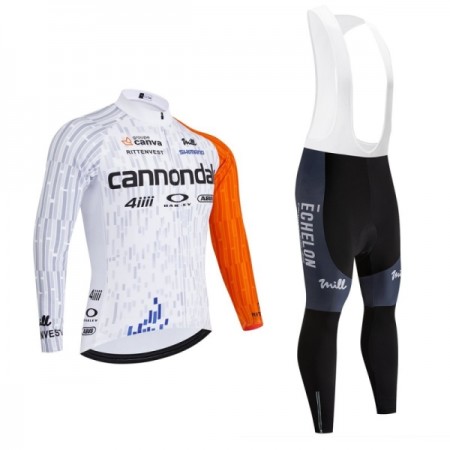 Completo Maglia ML + Pantaloncino con bretelle ML 2026 Cannondale Bianco Completo Maglia ML + Pantaloncino con bretelle ML 2026 Cannondale Bianco