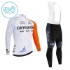 Completo Maglia ML + Pantaloncino con bretelle ML 2026 Cannondale Bianco Bambini