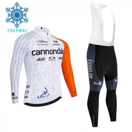 Completo Maglia ML + Pantaloncino con bretelle ML 2026 Cannondale Winter Invernale Bianco Completo Maglia ML + Pantaloncino con bretelle ML 2026 Cannondale Winter Invernale Bianco