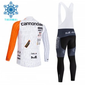 Completo Maglia ML + Pantaloncino con bretelle ML 2026 Cannondale Winter Invernale Bianco