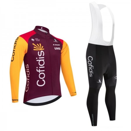 Completo Maglia ML + Pantaloncino con bretelle ML 2026 Cofidis Rosso