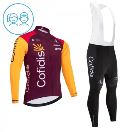 Completo Maglia ML + Pantaloncino con bretelle ML 2026 Cofidis Rosso Bambini Completo Maglia ML + Pantaloncino con bretelle ML 2026 Cofidis Rosso Bambini