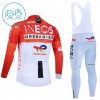 Completo Maglia ML + Pantaloncino con bretelle ML 2026 INEOS Grenadiers Rosso Bambini