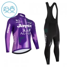 Completo Maglia ML + Pantaloncino con bretelle ML 2026 Jayco Alula Purple Bambini