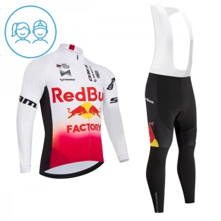 Completo Maglia ML + Pantaloncino con bretelle ML 2026 Redbull Factory Bianco Bambini Completo Maglia ML + Pantaloncino con bretelle ML 2026 Redbull Factory Bianco Bambini