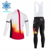 Completo Maglia ML + Pantaloncino con bretelle ML 2026 Redbull Factory Winter Invernale Bianco