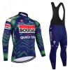 Completo Maglia ML + Pantaloncino con bretelle ML 2026 Soudal Quick Step Blu