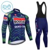 Completo Maglia ML + Pantaloncino con bretelle ML 2026 Soudal Quick Step Blu Bambini Completo Maglia ML + Pantaloncino con bretelle ML 2026 Soudal Quick Step Blu Bambini