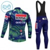 Completo Maglia ML + Pantaloncino con bretelle ML 2026 Soudal Quick Step Blu Bambini