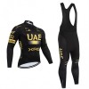 Completo Maglia ML + Pantaloncino con bretelle ML 2026 UAE TEAM EMIRATES XRG Giallo