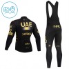 Completo Maglia ML + Pantaloncino con bretelle ML 2026 UAE TEAM EMIRATES XRG Giallo Bambini