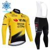 Completo Maglia ML + Pantaloncino con bretelle ML 2026 Visma Lease A Bike Winter Invernale Giallo Completo Maglia ML + Pantaloncino con bretelle ML 2026 Visma Lease A Bike Winter Invernale Giallo