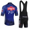 Completo Maglia + Pantaloncino con bretelle 2026 Alpecin Premier Tech Manica Corta Blu