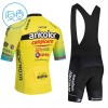 Completo Maglia + Pantaloncino con bretelle 2026 Anicolor Campicarn Manica Corta Giallo Bambini