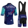 Completo Maglia + Pantaloncino con bretelle 2026 Bahrain Victorious Manica Corta Blu