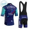 Completo Maglia + Pantaloncino con bretelle 2026 Bahrain Victorious Manica Corta Blu Bambini