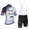 Completo Maglia + Pantaloncino con bretelle 2026 Burgos Burpellet BH Manica Corta Bianco Completo Maglia + Pantaloncino con bretelle 2026 Burgos Burpellet BH Manica Corta Bianco