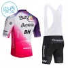 Completo Maglia + Pantaloncino con bretelle 2026 Burgos Burpellet BH Manica Corta Rosso Bambini