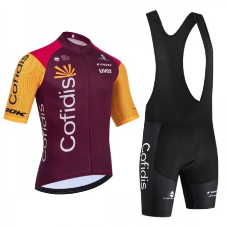 Completo Maglia + Pantaloncino con bretelle 2026 Cofidis Manica Corta Rosso Completo Maglia + Pantaloncino con bretelle 2026 Cofidis Manica Corta Rosso