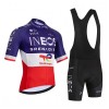 Completo Maglia + Pantaloncino con bretelle 2026 INEOS Grenadiers France Champion Manica Corta Blu Completo Maglia + Pantaloncino con bretelle 2026 INEOS Grenadiers France Champion Manica Corta Blu