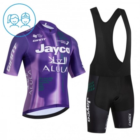 Completo Maglia + Pantaloncino con bretelle 2026 Jayco Alula Purple Manica Corta Bambini Completo Maglia + Pantaloncino con bretelle 2026 Jayco Alula Purple Manica Corta Bambini