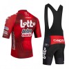 Completo Maglia + Pantaloncino con bretelle 2026 Lotto Intermarche Manica Corta Rosso