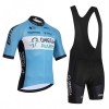 Completo Maglia + Pantaloncino con bretelle 2026 Omega Pharma Manica Corta Blu
