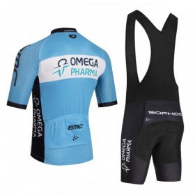 Completo Maglia + Pantaloncino con bretelle 2026 Omega Pharma Manica Corta Blu