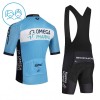 Completo Maglia + Pantaloncino con bretelle 2026 Omega Pharma Manica Corta Blu Bambini