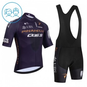 Completo Maglia + Pantaloncino con bretelle 2026 Q36.5 Manica Corta Nero Bambini