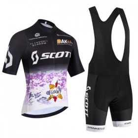 Completo Maglia + Pantaloncino con bretelle 2026 Scott Manica Corta Nero