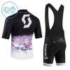 Completo Maglia + Pantaloncino con bretelle 2026 Scott Manica Corta Nero Bambini