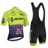Completo Maglia + Pantaloncino con bretelle 2026 Scott Manica Corta Verde