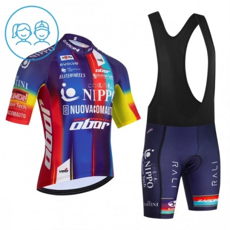 Completo Maglia + Pantaloncino con bretelle 2026 Solution Tech NIPPO Rali Manica Corta Blu Bambini Completo Maglia + Pantaloncino con bretelle 2026 Solution Tech NIPPO Rali Manica Corta Blu Bambini