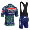 Completo Maglia + Pantaloncino con bretelle 2026 Soudal Quick Step Manica Corta Blu