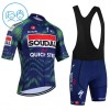 Completo Maglia + Pantaloncino con bretelle 2026 Soudal Quick Step Manica Corta Blu Bambini