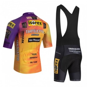Completo Maglia + Pantaloncino con bretelle 2026 Tarteletto Isorex Manica Corta Giallo