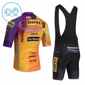 Completo Maglia + Pantaloncino con bretelle 2026 Tarteletto Isorex Manica Corta Giallo Bambini