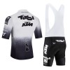 Completo Maglia + Pantaloncino con bretelle 2026 Tirol KTM Manica Corta Bianco