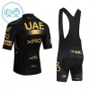 Completo Maglia + Pantaloncino con bretelle 2026 UAE TEAM EMIRATES XRG Manica Corta Giallo Bambini