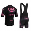 Completo Maglia + Pantaloncino con bretelle 2026 UAE TEAM EMIRATES XRG Manica Corta Rosa