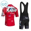 Completo Maglia + Pantaloncino con bretelle 2026 Ukyo Manica Corta Rosso Bambini
