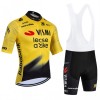 Completo Maglia + Pantaloncino con bretelle 2026 Visma Lease A Bike Manica Corta Giallo Completo Maglia + Pantaloncino con bretelle 2026 Visma Lease A Bike Manica Corta Giallo