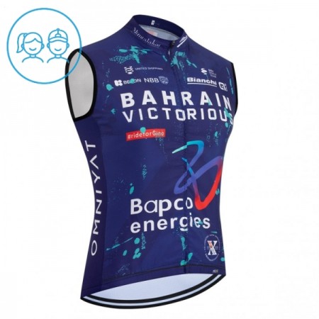 Gilet 2026 Bahrain Victorious Blu Bambini Gilet 2026 Bahrain Victorious Blu Bambini